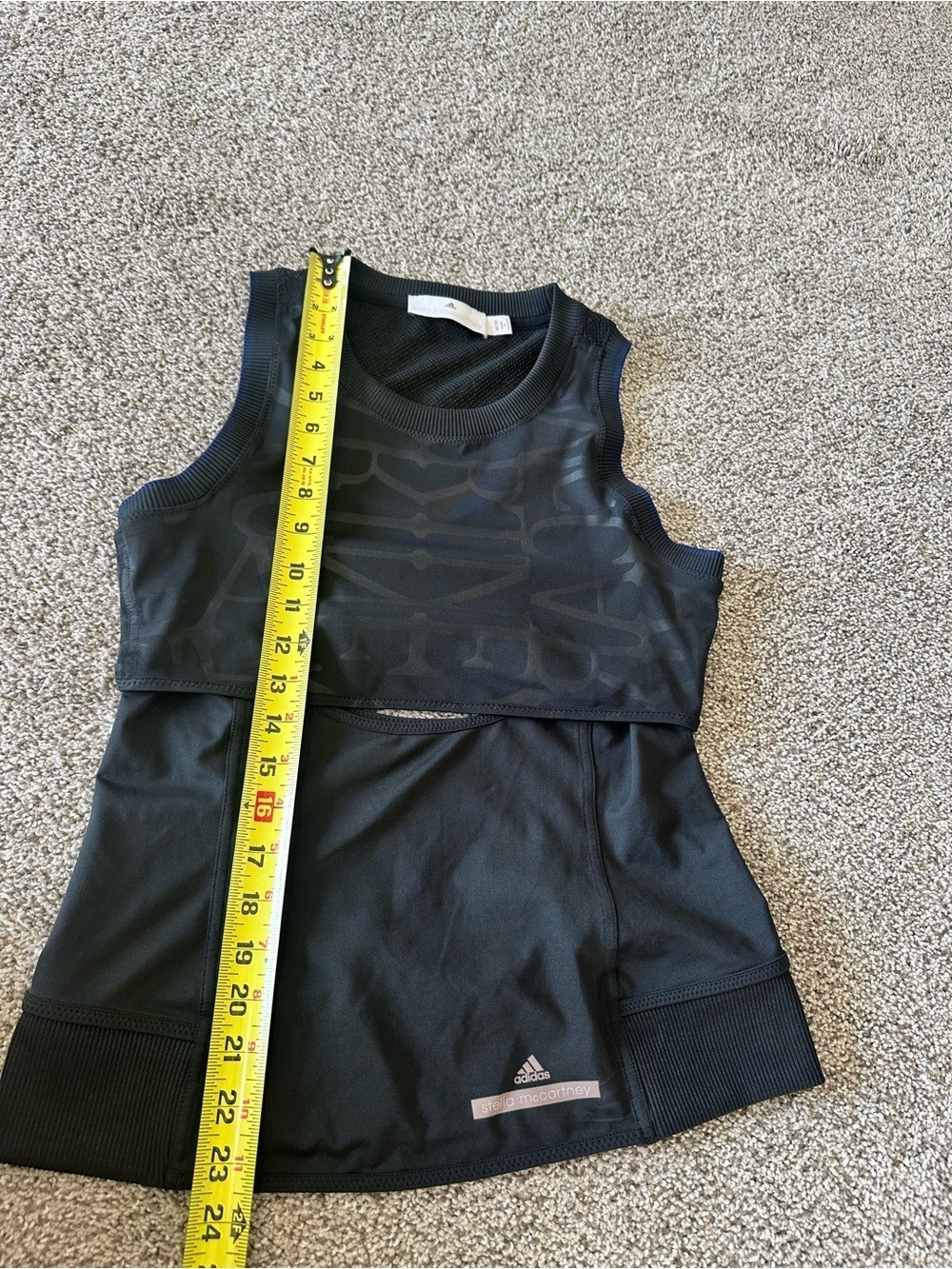 Adidas Stella McCartney ClimaCool Run Perf Tank in Black Size Medium - Picture 10 of 11